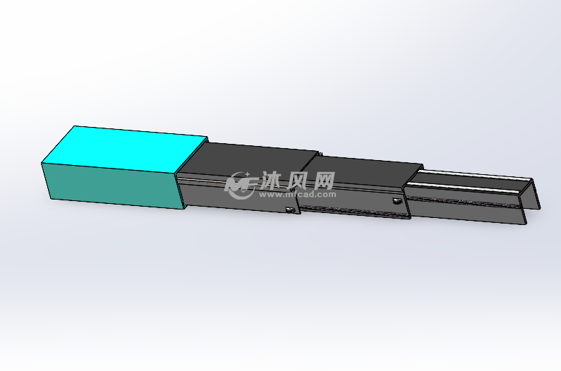 齒輪齒條伸縮臂 - 工程機械/建築機械圖紙 - 沐風網