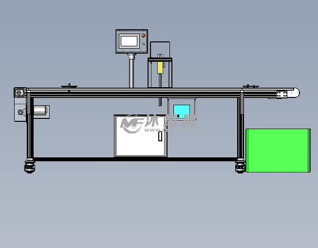 气囊装配流水线前视工位图