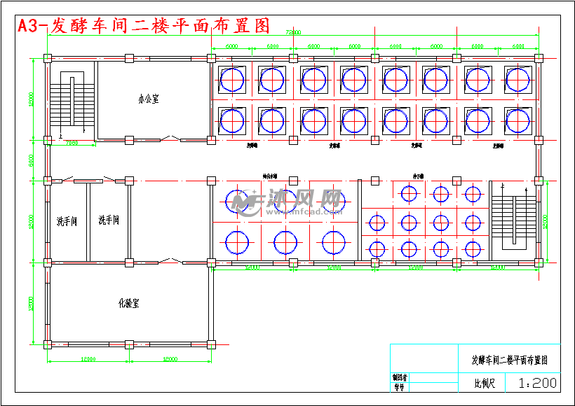 发酵车间二楼平面布置图