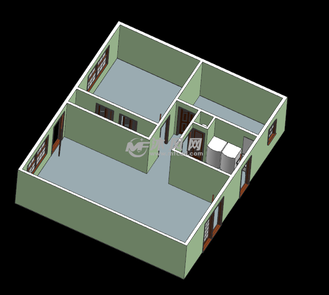 简单房子模型 平面图片