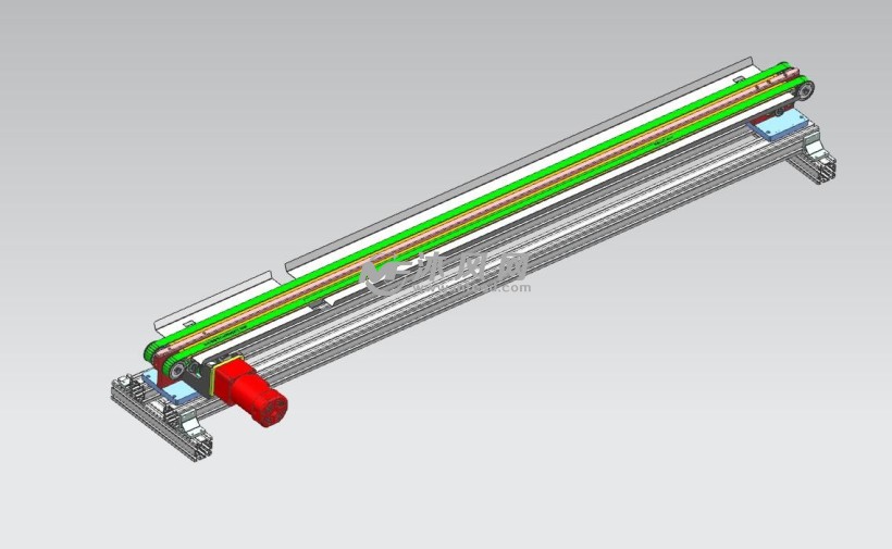 solidworks精密双列输送带