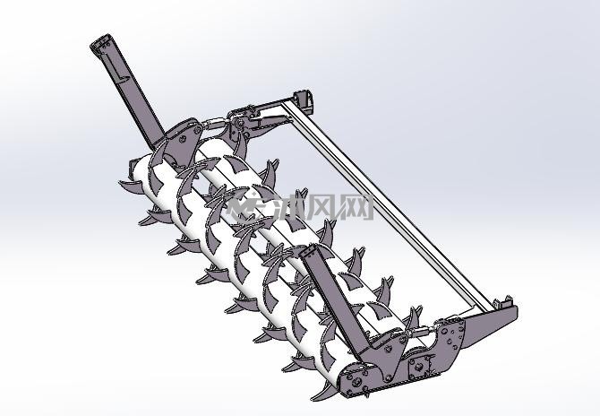深耕机辊模型图