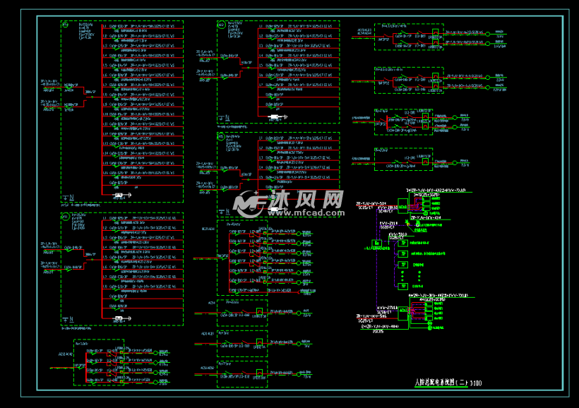 国际大厦人防地下室电气施工图