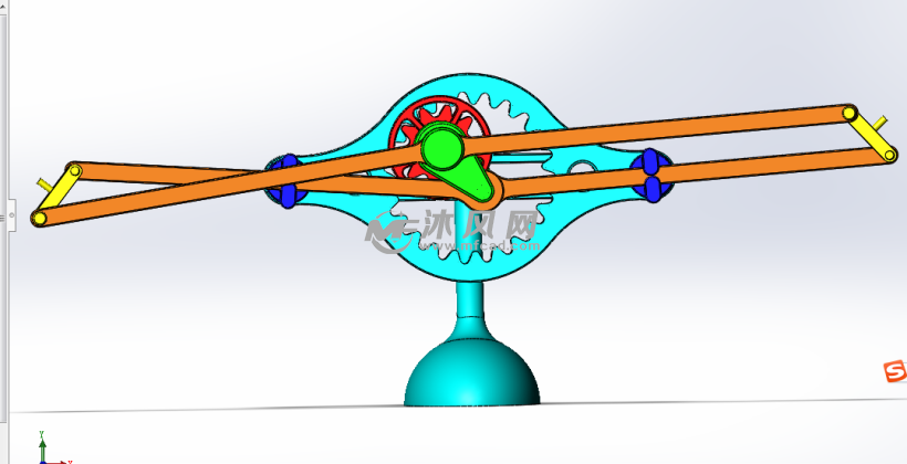 摆臂机构模型图