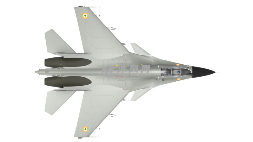 苏30mki战斗机模型图纸