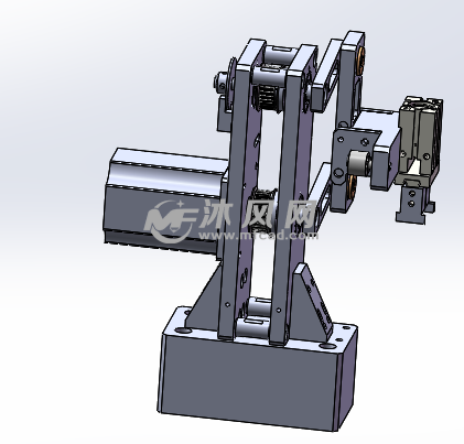 摆臂式上下料抓手传动机构