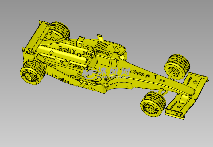 玩具赛车模型3d设计 - 玩具公仔图纸 - 沐风网