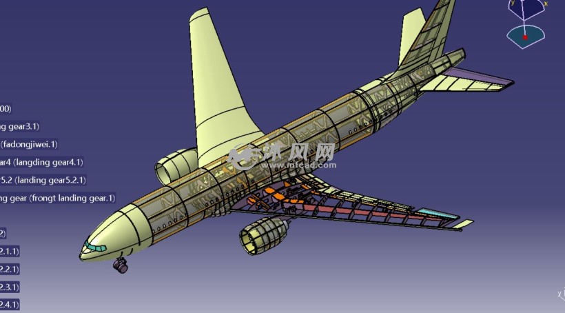 777-200型客机 - 航空航天图纸 - 沐风网