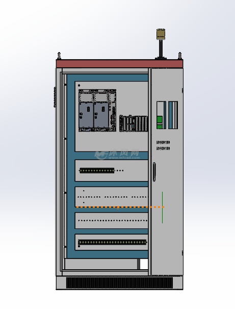 前后双开门电柜设计