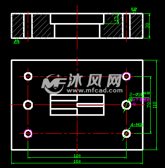 卡件衝壓模具設計圖