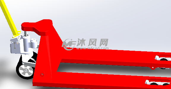 手动叉车模型图 工程机械/建筑机械图纸 沐风网