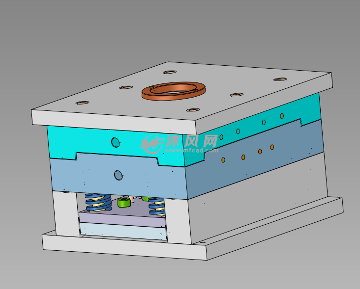 95机壳下盖的模具全3d设计