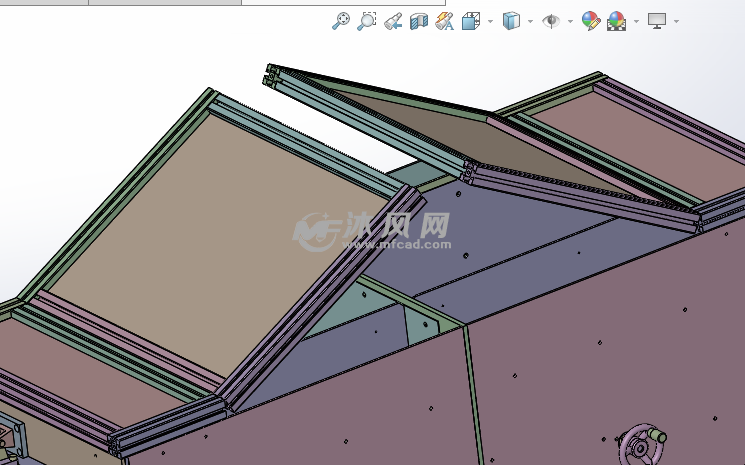 双向开门机构示意图