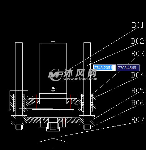 油缸组合件 - 液压及气动元件图纸 - 沐风网