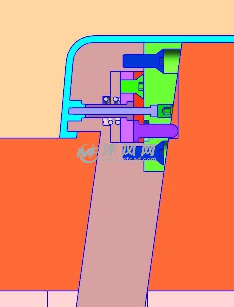 模具斜顶上顶出结构