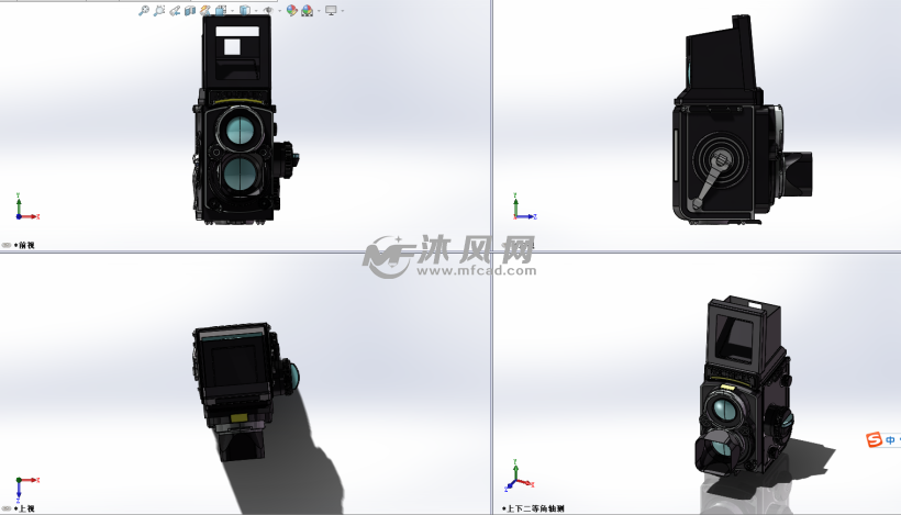 rolleiflex数码相机三视图