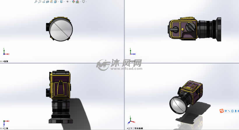 hasselblad cw数码相机三视图