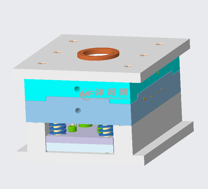 空调的底板注塑模具