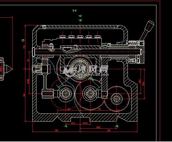 机床齿轮滑移进给箱