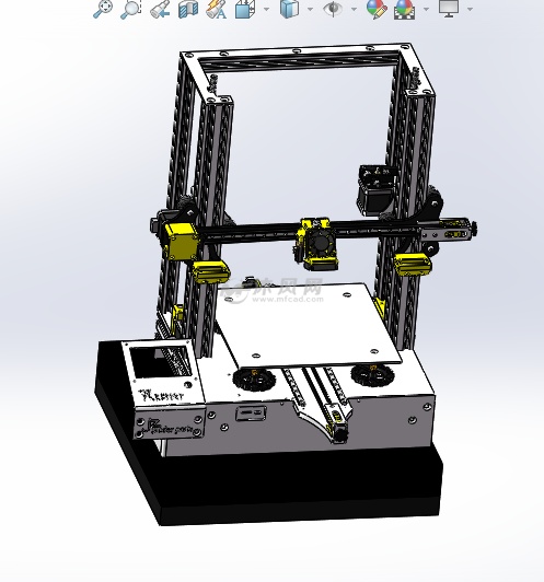 3d打印机等轴测图