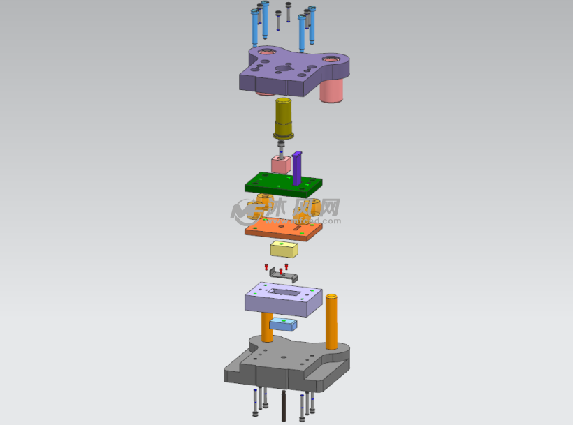 z形件弯曲模设计模型