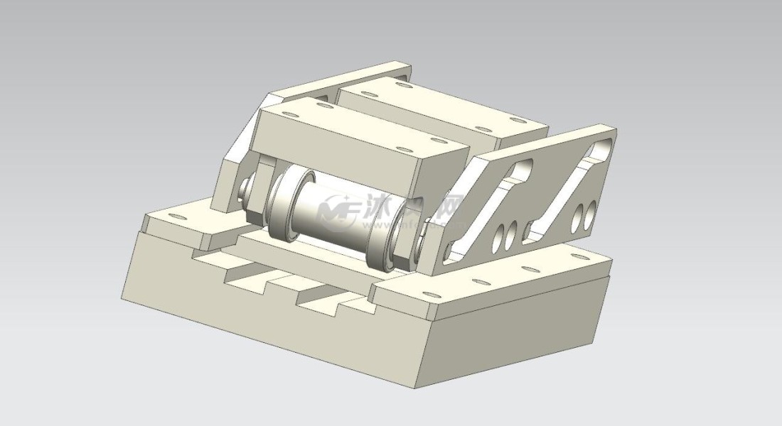 非标设计的气动侧位顶升结构,其原理是通过侧方位的气动气缸顶动滑块