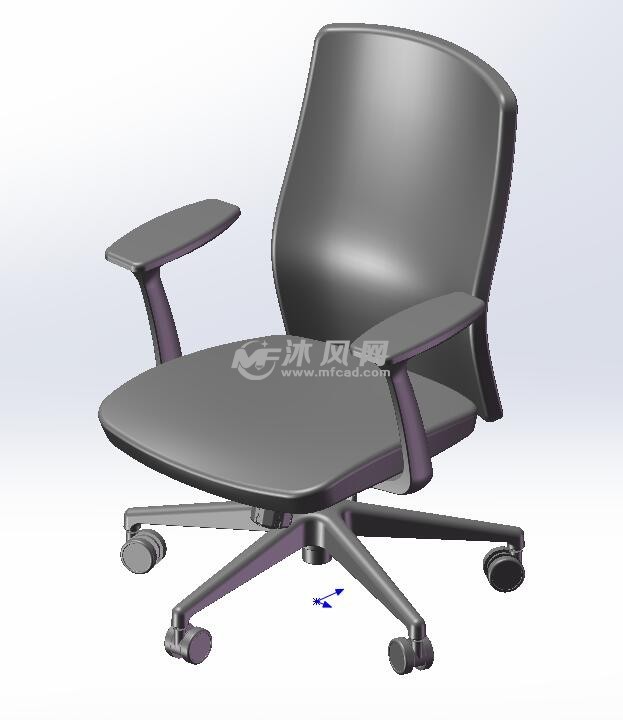 办公椅轴测图