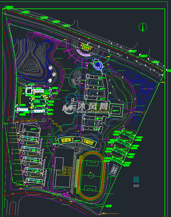 马鞍山某某学校cad设计图