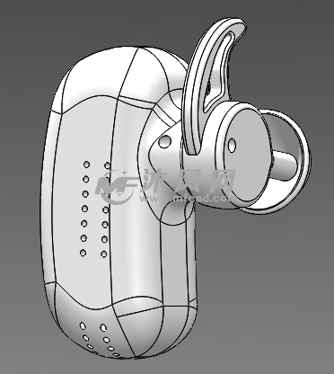 蓝牙耳机三维模型设计图