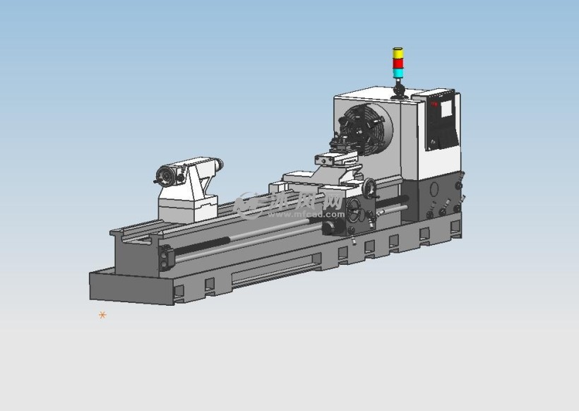 数控车床模型3d