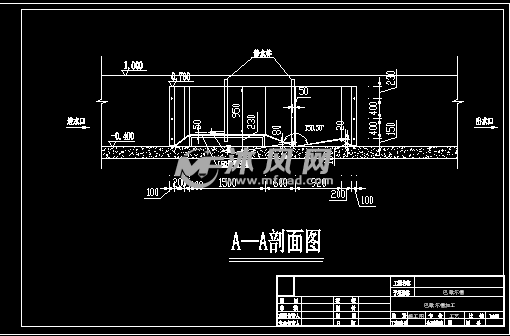 巴歇尔槽加工图纸