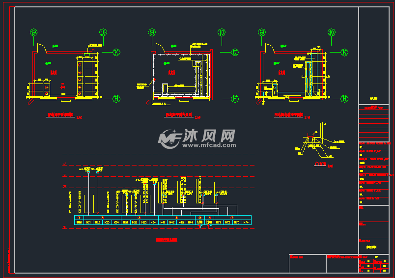 社區服務中心強電系統施工圖紙