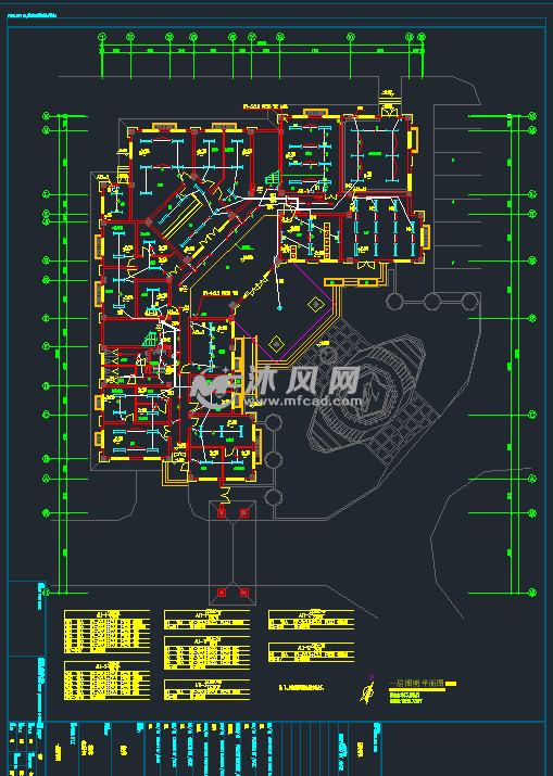 社区服务中心强电系统施工图纸
