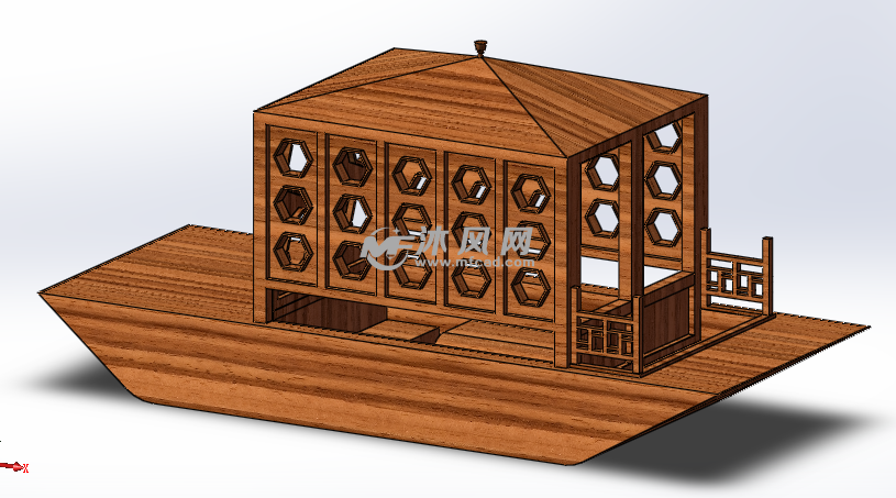 ay600观赏游览木船 - 海洋船舶图纸 - 沐风网