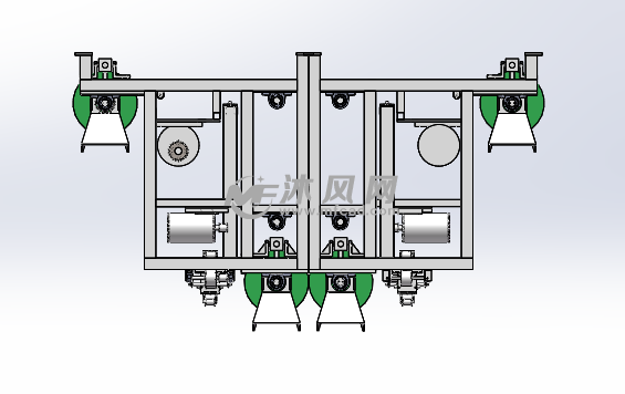 高低辊涂布机设计 - 纸加工机械图纸 - 沐风网