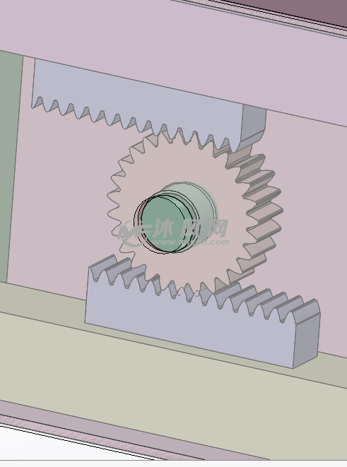 齿轮齿条驱动视图