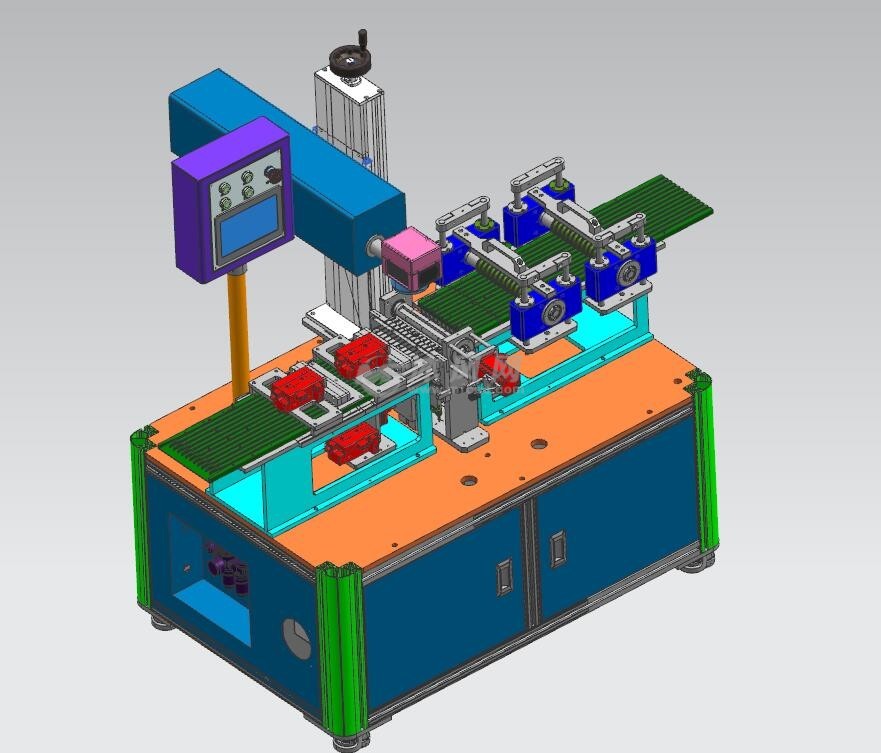 产品全自动激光打标设备三维图