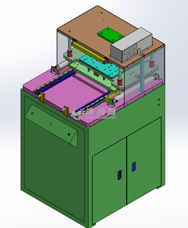 半导体产品molding 部冲胶机 - 机械设备图纸 - 沐风网