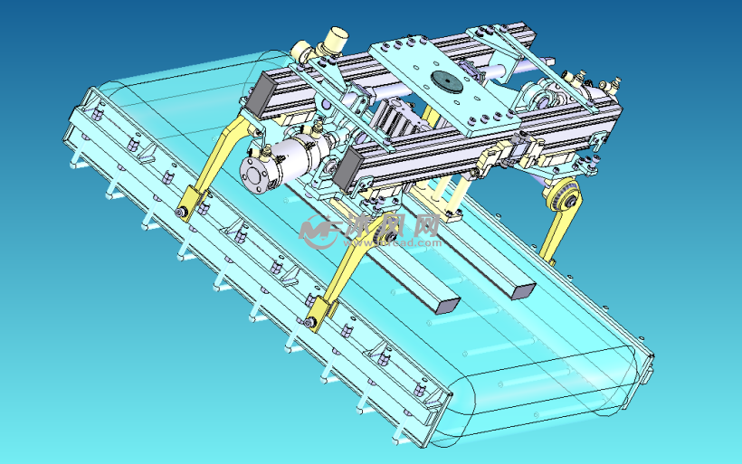 码垛夹手总装图 - 机器人模型图纸 - 沐风网