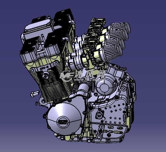 125摩托車發動機數模