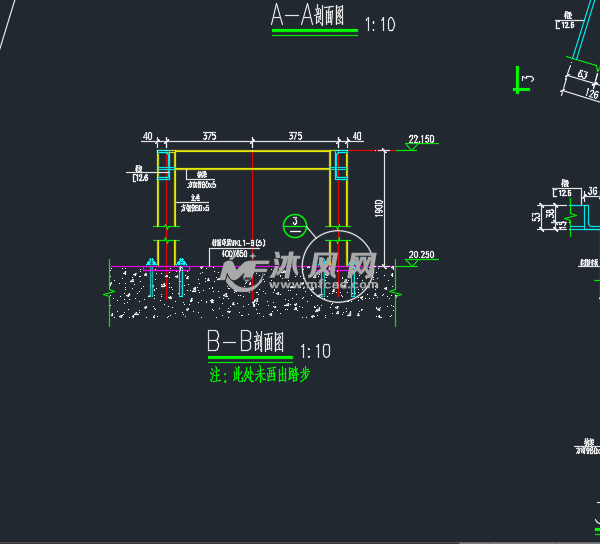 钢屋盖爬梯大样图