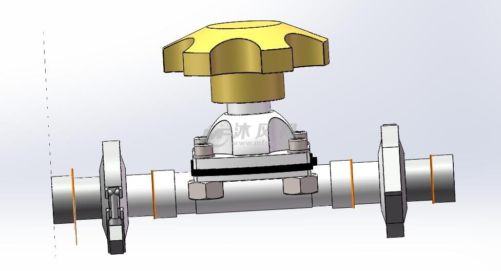 隔膜閥模型設計sw