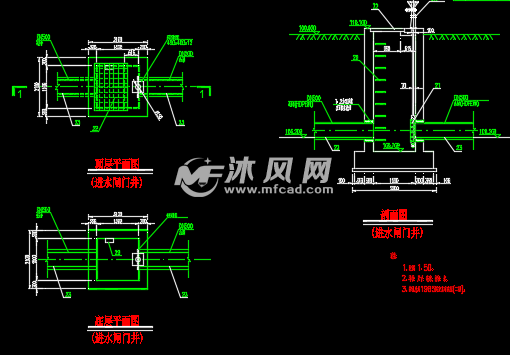 一體化泵站工藝設計施工圖紙