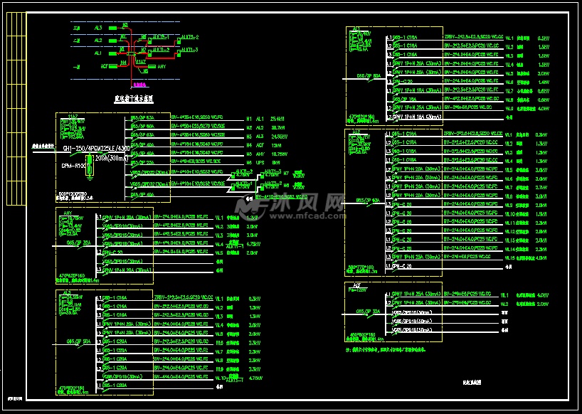 污水厂综合楼电气图纸- 电气工程图纸 - 沐风网