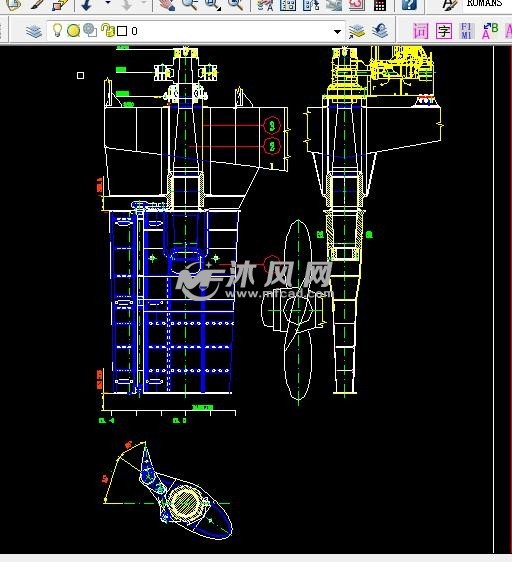 船舵体总结构图