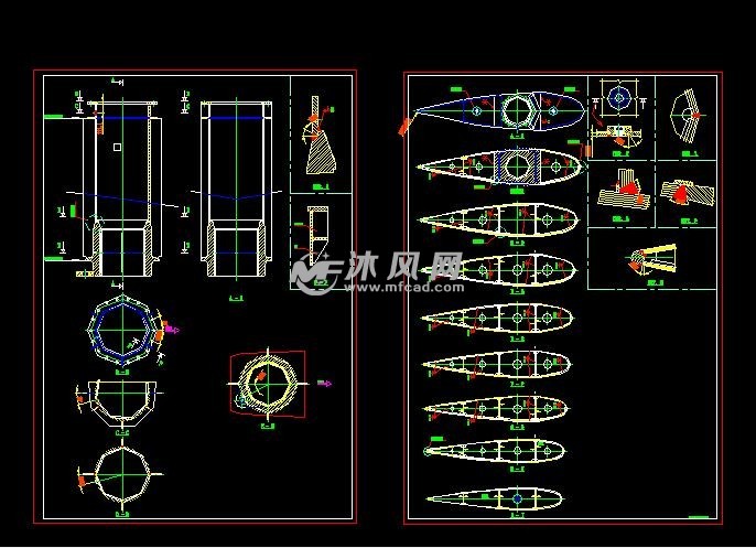 船航行常用梭型船舵结构