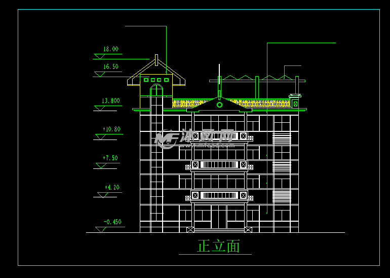 四层豪华建筑正立面