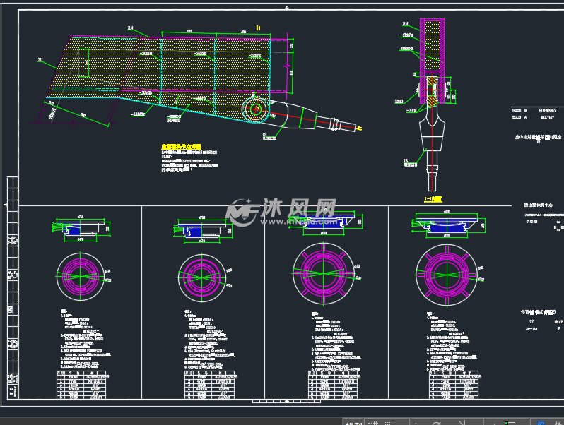 拉索索头节点详图