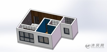 房屋建筑三视图图片