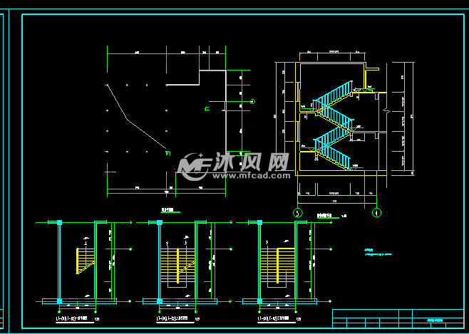 顶层平面图及楼梯间详图